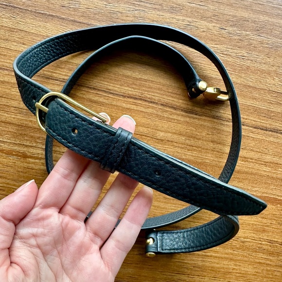 TORY BURCH Half Moon Black Medium Satchel Crossbody Bag - Picture 12 of 16